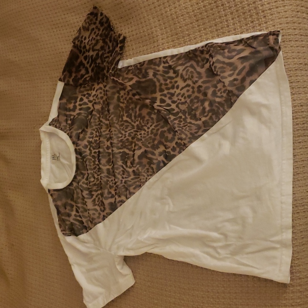 INC Leopard Print Tee
